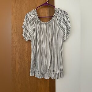 Striped Black and White Women's Top LASCANA